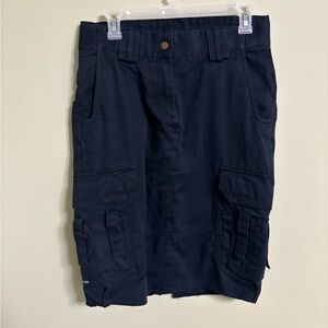 5.11 Tactical Skirt Size 8 Upcycled DIY Converted Cargo Repurposed Handmade Navy